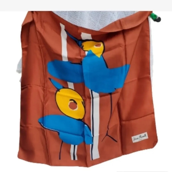 Olivia Roselli‎ Vintage Abstract Birds Scarf - Picture 1 of 5